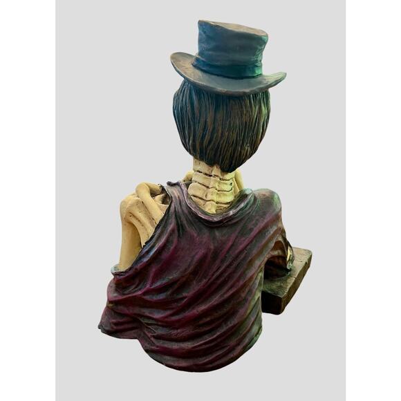 RARE FIND '97 Skulpture by David Wang Skeleton Gambler Gun Dice Zombie Halloween - Picture 6 of 13